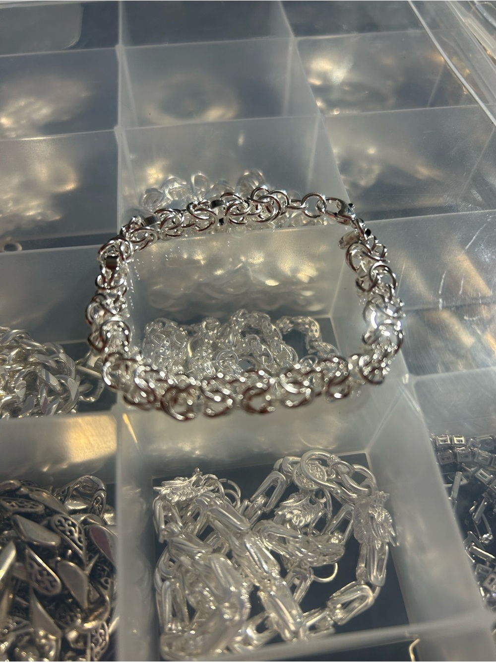 Elegant Silver Link Bracelet - Women's Jewelry